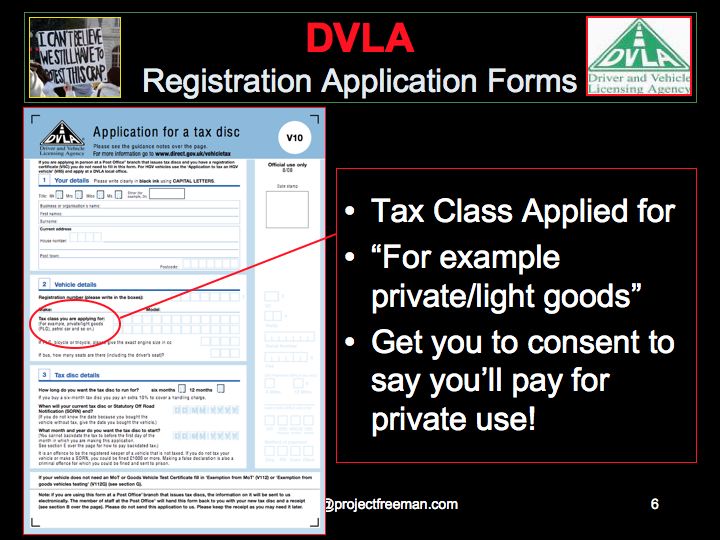 Project FreemanPhase3.B.2.3 Notice to DVLA